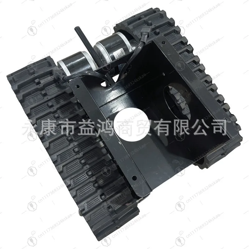 Kids Electric Tracked Tank Chassis Frame, Dual‑Motor Metal Base for Beach Off‑Road Toy Car, Compatible with Battery Pack