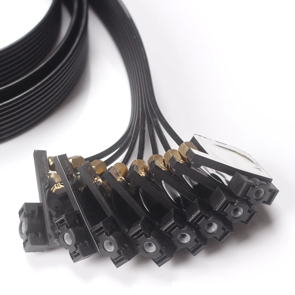 8-tube UV ink tube kit for Epson R1800 R1900 R2000 P400 R2400 R2880 UV DTF printer CISS, DX5 print head balck damper