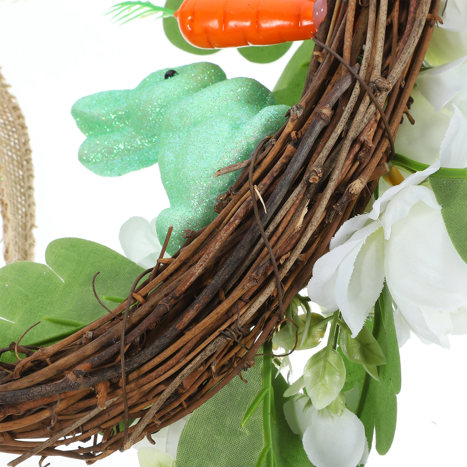 

Easter Floral Wreath 6180 Artificial Silk Rattan Garland Home Decor Front Door Hanging Easter Scene nament Spring Party Supplies