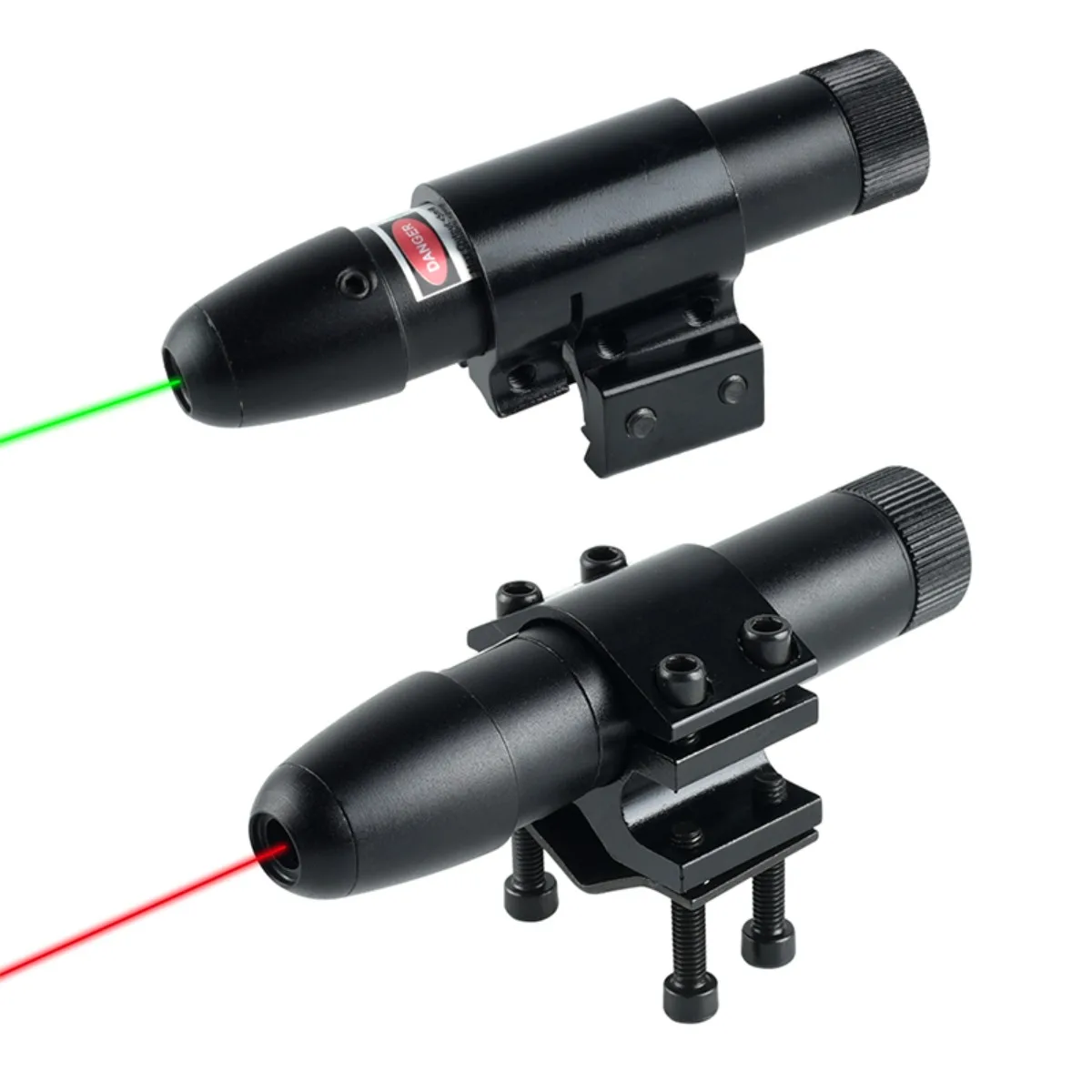 Tactical Red Green Dot Laser Sight Scope Airsoft Laser Pointer Universal for Picatinny Rail Mount with Clamp Mount view 4