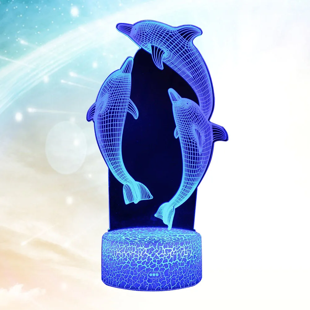 مصباح ليلي ثلاثي الأبعاد يغير ضوء ديكور LED لغرفة النوم وغرفة الأطفال والمكتب هدية تزيين المنزل