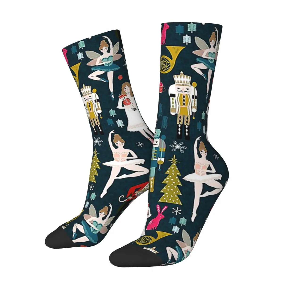 Nutcracker Ballet By Andrea Lauren Socks Harajuku High Quality Stockings All Season Long Socks for Man Woman's Birthday Present