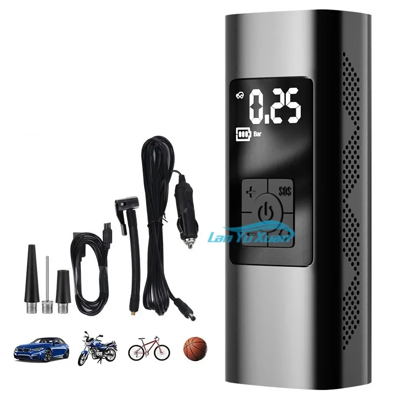 

Portable DC 12v Wireless Electric Air Compressor Pump Tire Inflator with Led Light for Car Bicycles Motorcycle