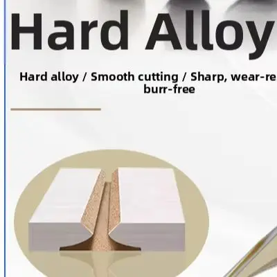 Carbide Milling Cutter PVC Woodworking Trim Bit Optimized Geometry Reduced Friction High Precision Wood Router Bit