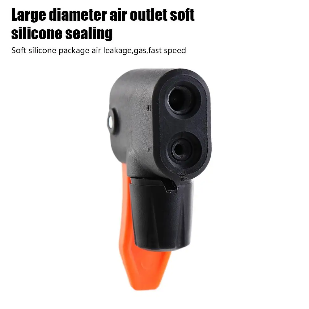 

Inflatable Pump Adapter Bicycle Pump Air Nozzle Dual Head Pumping Parts Bicycle Valve Convertor Bike Pump Nozzle Hose Adapter