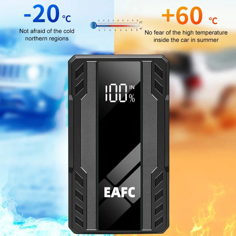 Portable Car Jump Starter 1000A Power Bank 12V 12000mAh Auto Emergency Battery Booster Charger Car Starting Device SOS LED Light