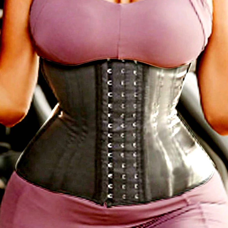 

AfruliA Latex Waist Trainer Corset Body Shaper Slimming Sheath High Compression Shapewear 25 Steel Bone Fajas Colombianas Girdle