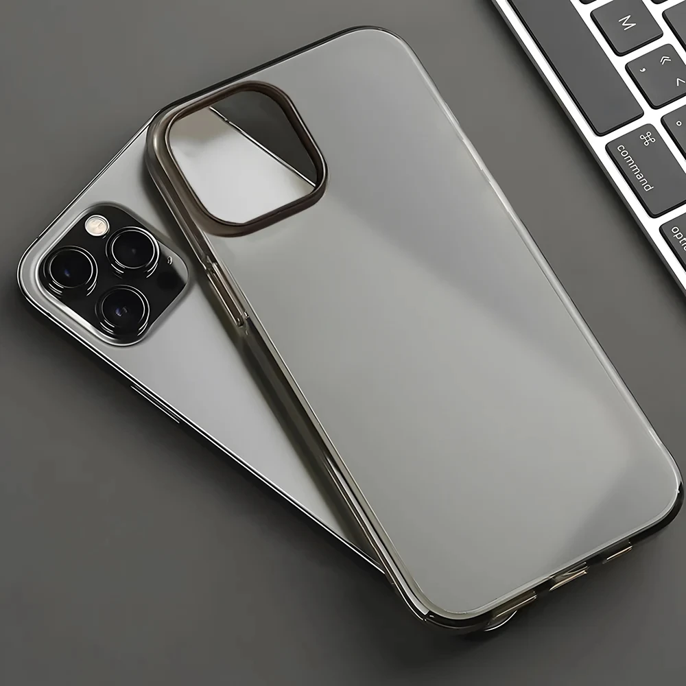 Matte Soft Phone Case for iPhone 16 15 14 Plus 13 12 11 Pro Max Transparent Rubber Gel Shockproof Cover image 5