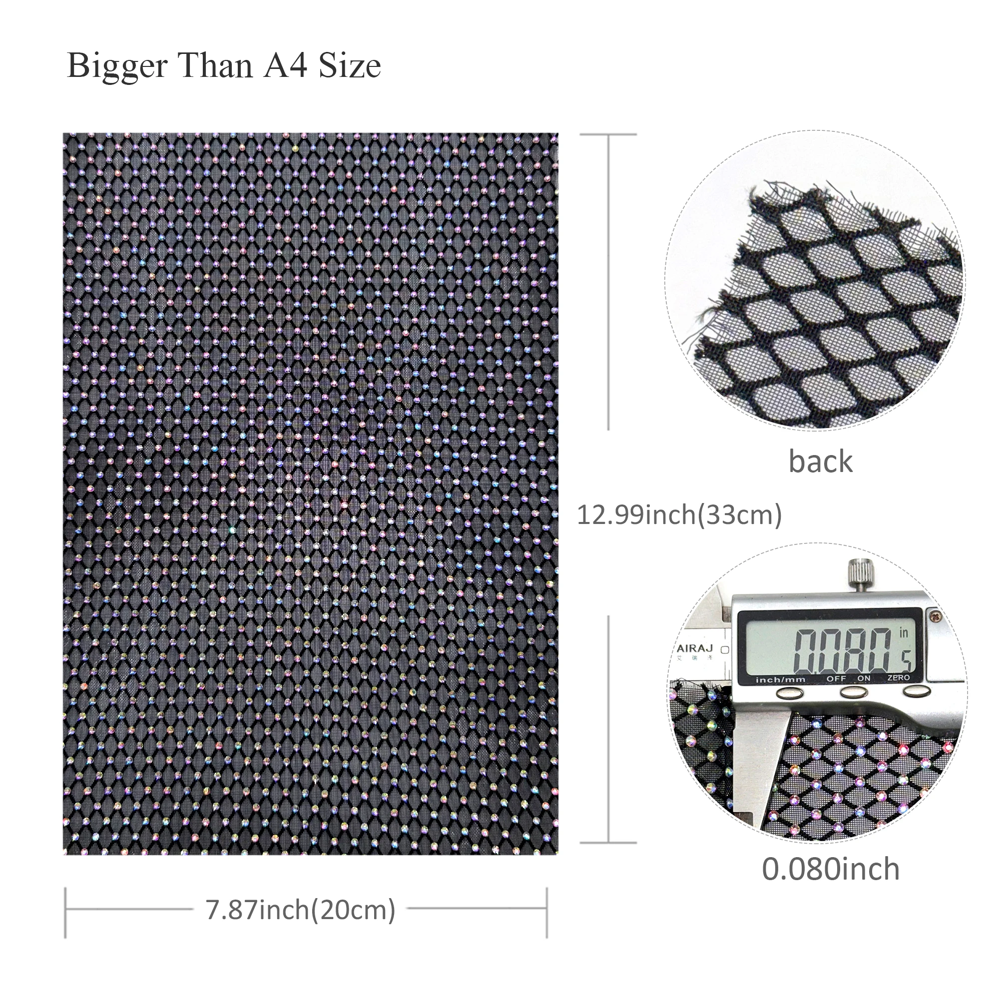 1pc 7.87x12.99inch Luxury Hotf - огляд і ціна Hotfix Rhinestone Sheet