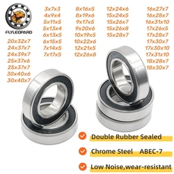 6901 2RS ABEC-7 (10 sztuk) 12x24x6 MM łożyska cienkościenne metryczny 61901RS 6901RS
