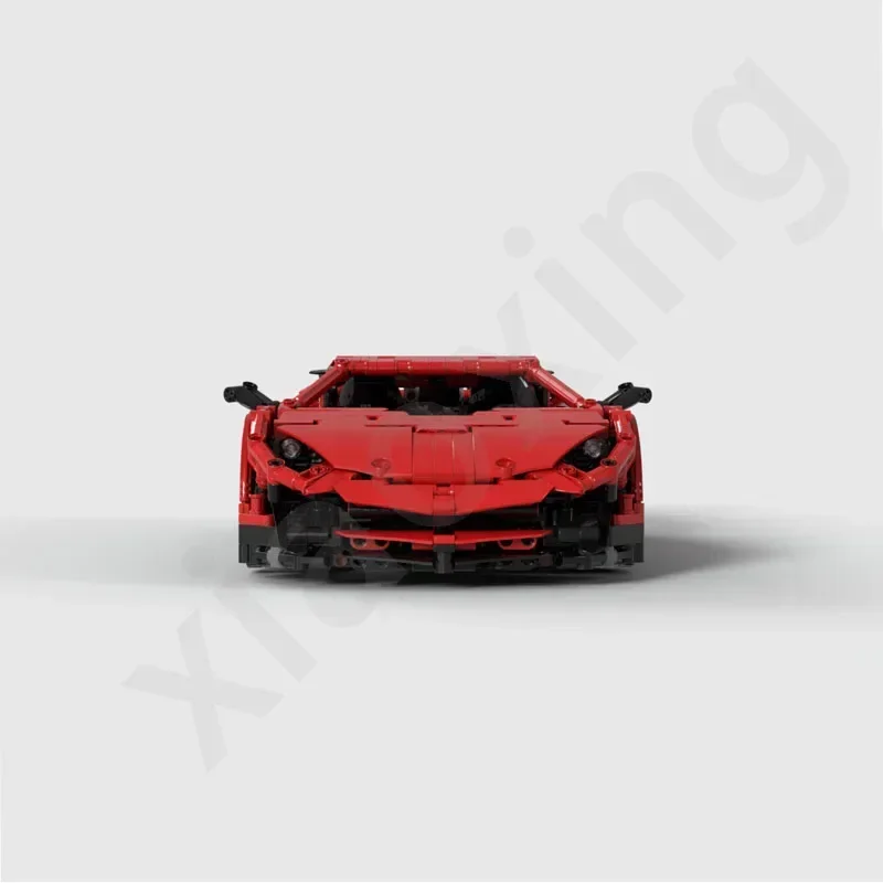 2023 New Sports Car MOC-34645 Remote Control 1:12 Scale Electric Sports Car Building Block Model Adult Birthday Toy Gift