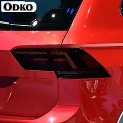 For Volkswagen VW Tiguan 5N MK2 2017-Present Car Headlight Protective Film Headlamp Transparent Black TPU Protective