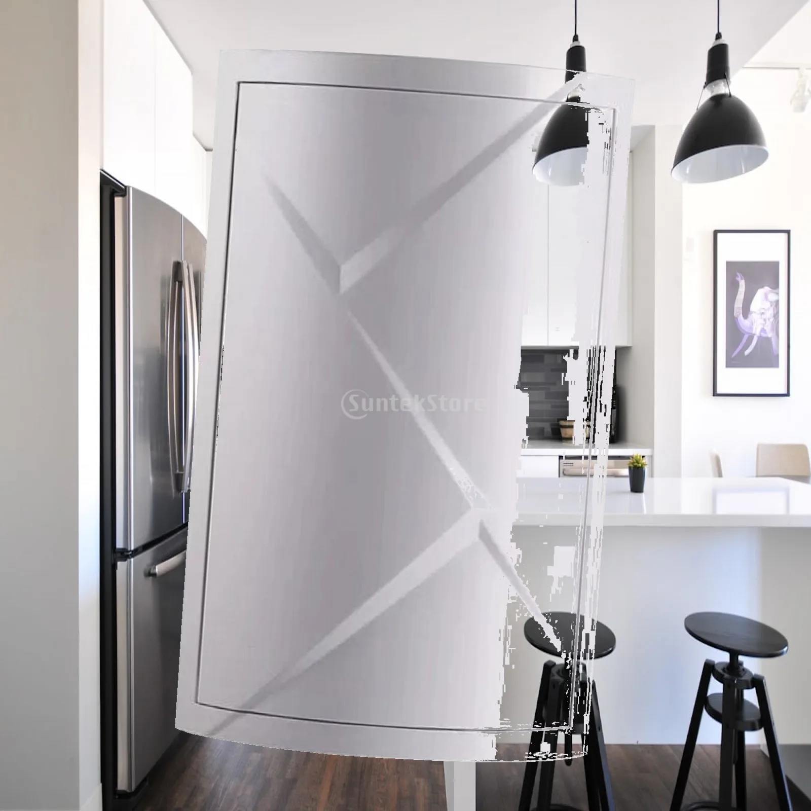 Bedroom Rotatable Triangle Cabinet Corner Trolley Countertop Storage Shelf
