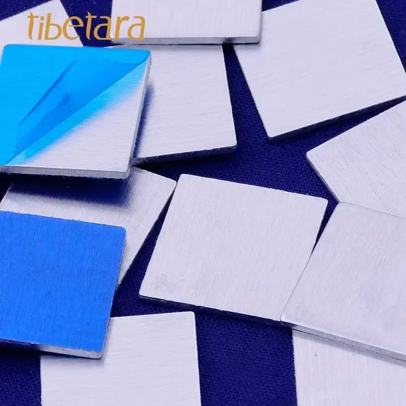 

20 шт. алюминиевых заготовок для штамповки, персонализированные, квадратные, примерно 14*14 мм, для изготовления украшений своими руками, цельнометаллические заготовки