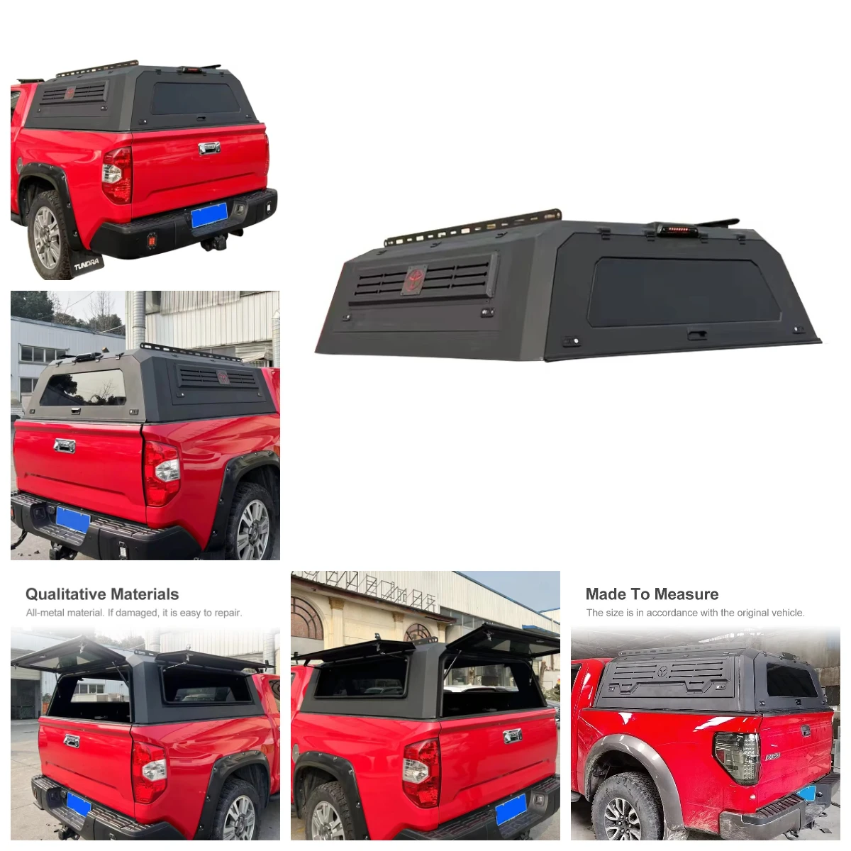 

Pickup Canopy Camper Hardtop Truck Topper Bed Cap Aluminium Canopy for Tundra Gladiator Canopy Camper for Tundra