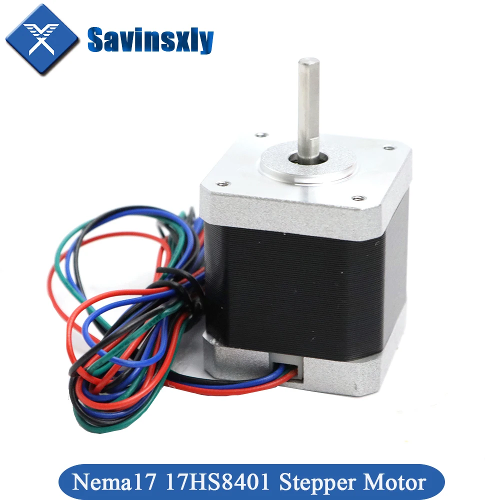 1PCS  Nema17 17HS8401 Stepper Motor 4-lead 42 motor Nema 17 motor 42BYGH 1.8A  motor for CNC XYZ