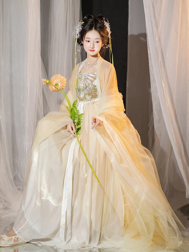 Weyue Tang Sle Hanfu Women's Summer New Version Large Sve irt een Ancient Costume Daily Original Kozi Skirt - Image 2
