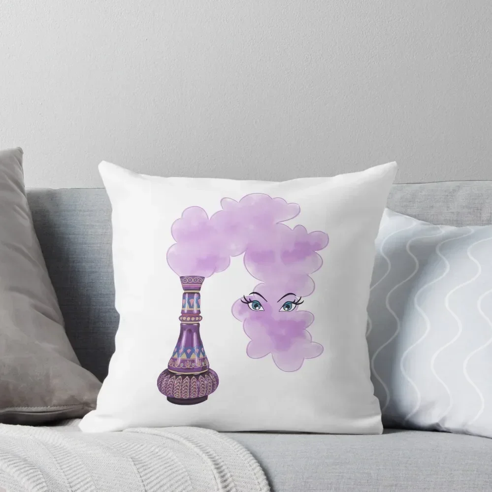 I Dream of Jeannie - Jeannie Bottle with smoke and eyes Throw Pillow Sofas Covers Marble Cushion Cover Pillow Cases pillow