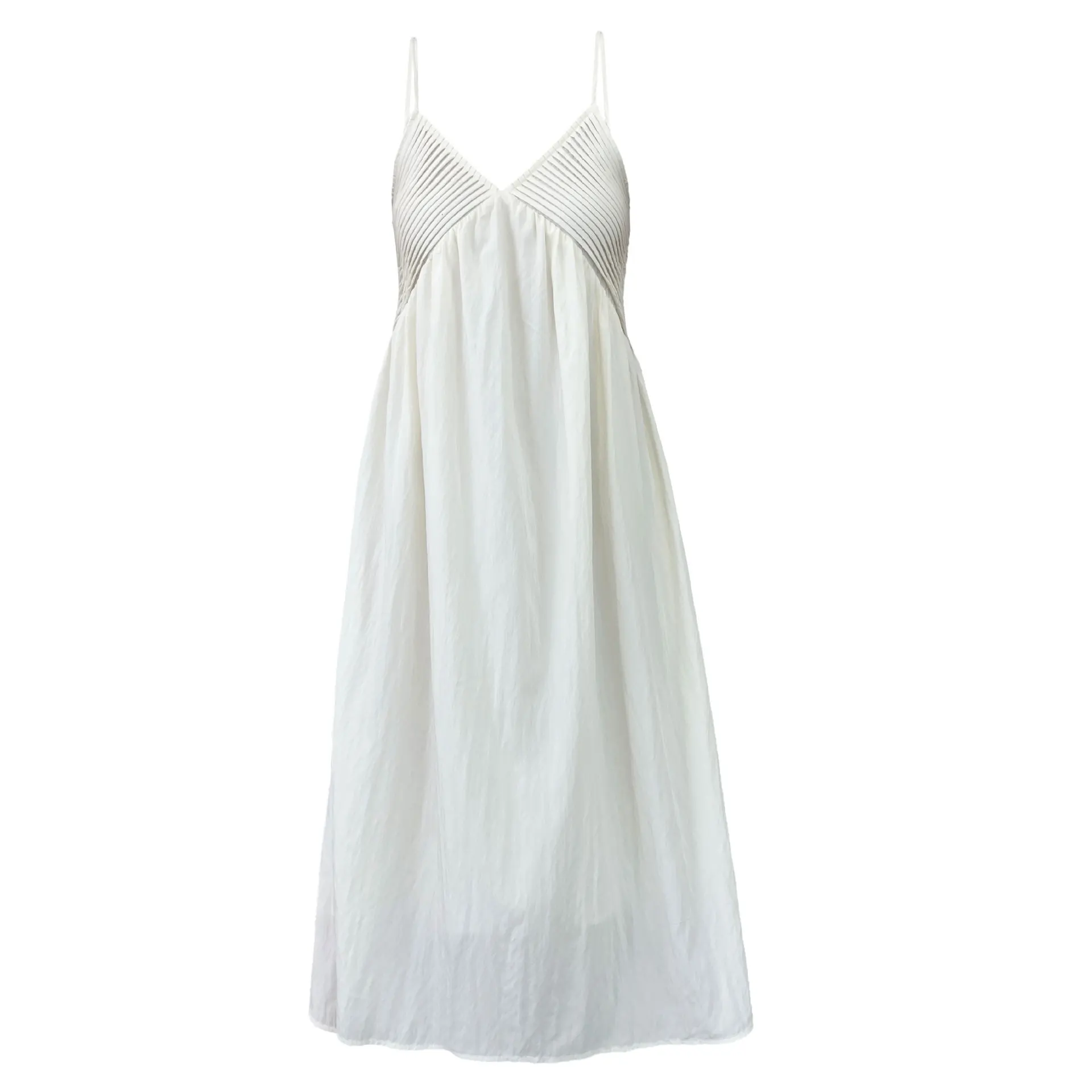 Luxi French สไตล์อ่อนโยนชุดเดรสคอวีสําหรับผู้หญิงฤดูร้อนใหม่ชายหาดสไตล์ Niche Dress 3657