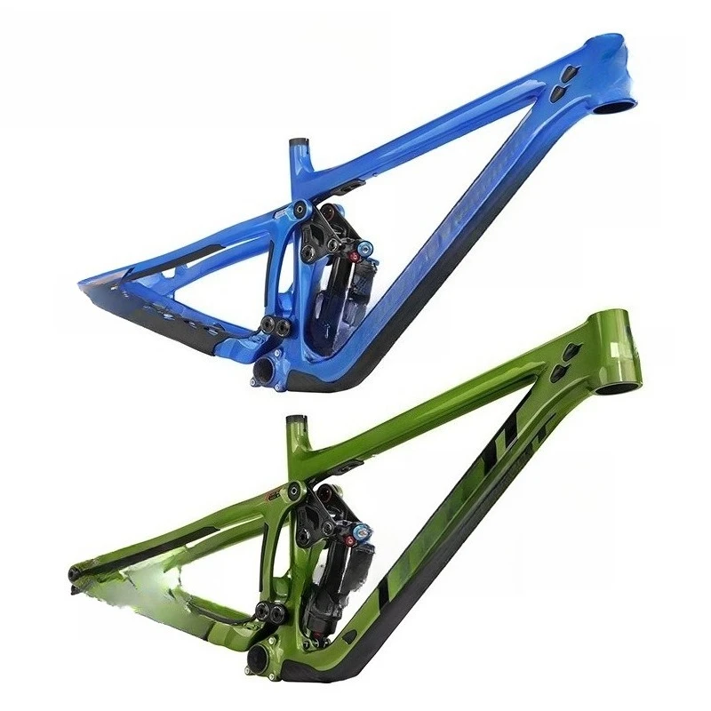 Carbon Fiber Mountain Bike Soft Tail Frame with FOX X2 Shock Absorber