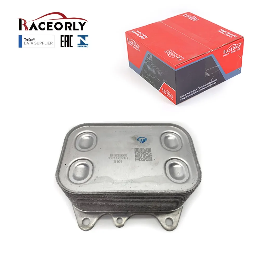 Enfriador de Aceite de Motor RACEORLY para Volkswagen TIGUAN 2.0TDI 2012-2014 03L117021C