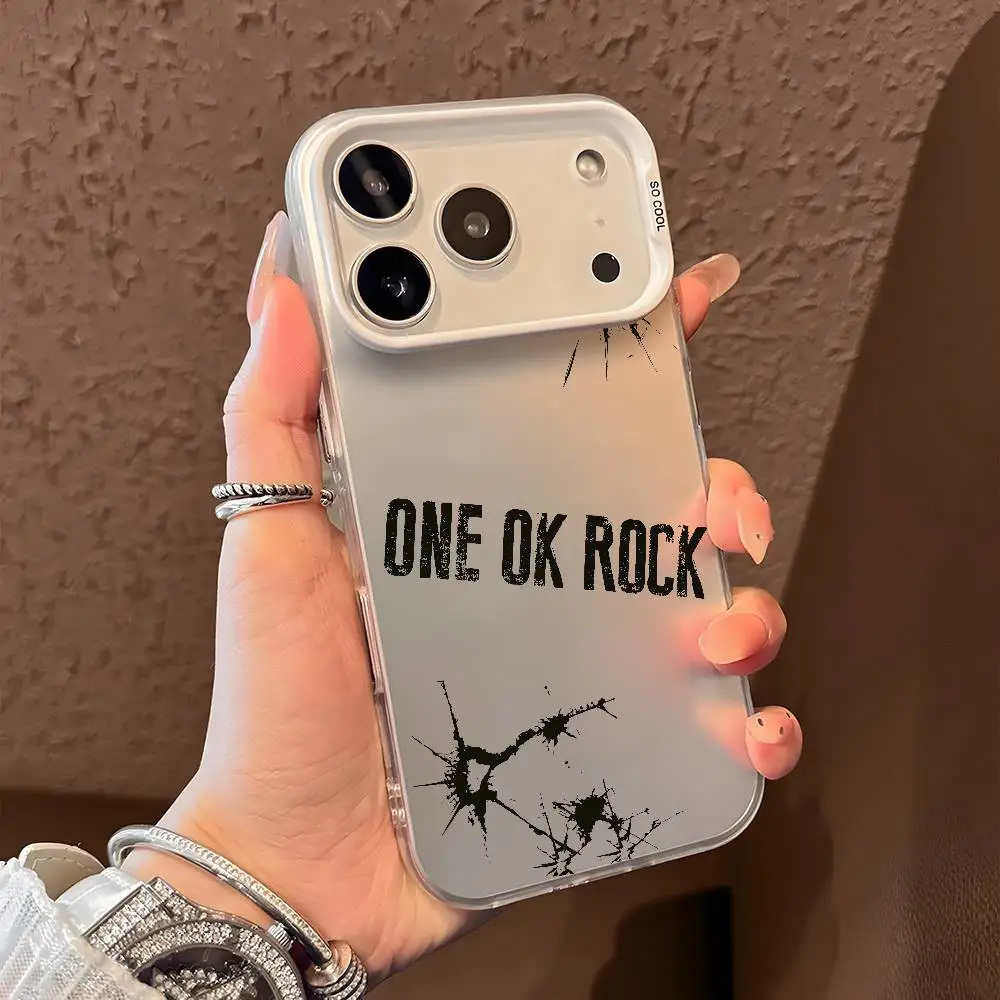 O-ONE OK ROCK TakaS جراب هاتف آيفون 17 16 15 14 13 12 11 Pro Max Air متعدد الألوان ماتي ليزر معدني أورورا فوندا #3