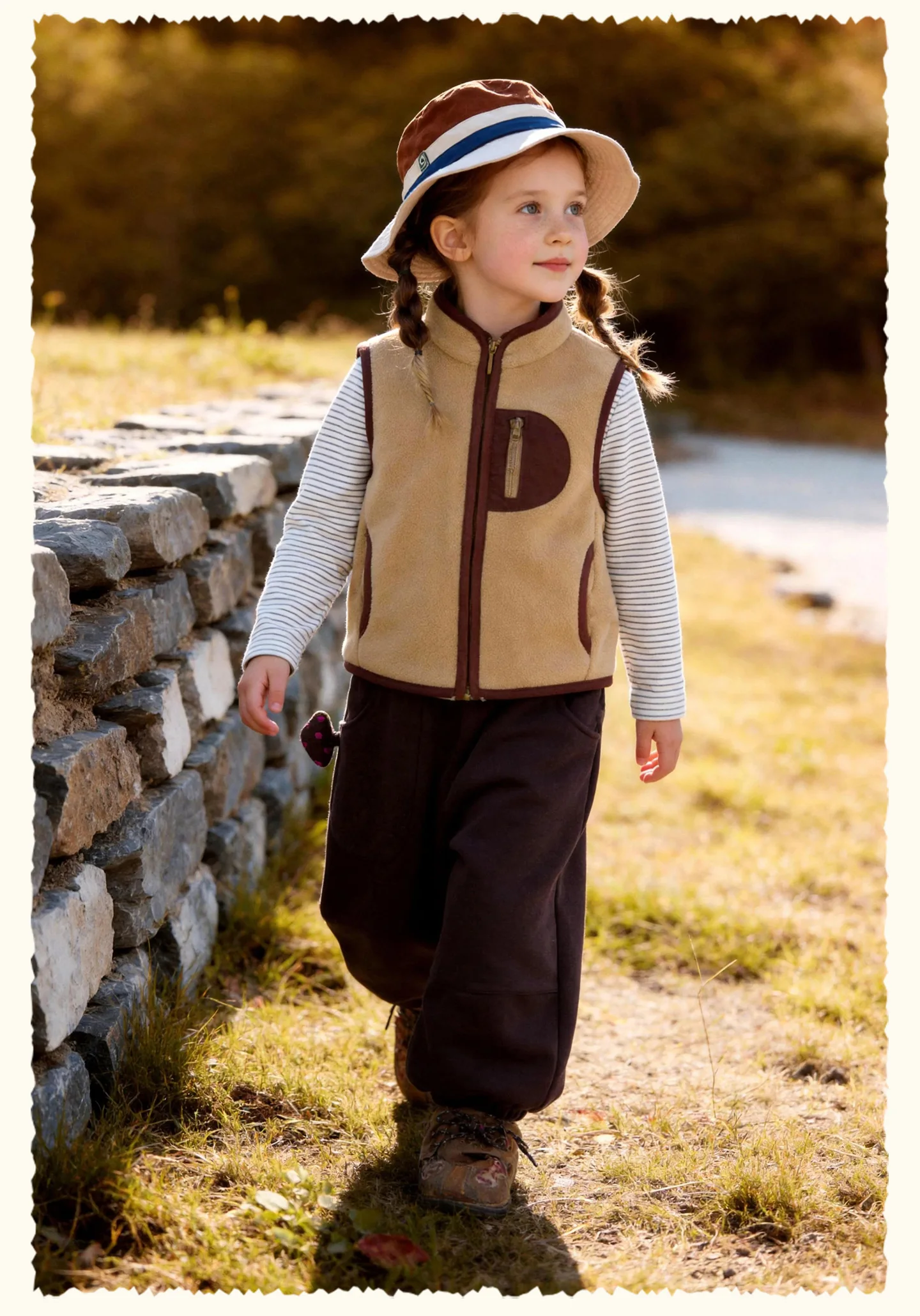 Amila 2026 Herbst Neue Kinder-Polarfleece-Weste Vielseitig Warm Farbblock Weich Bequem Gemütlich Stilvoll Tägliche Mode-Weste – Detail 9