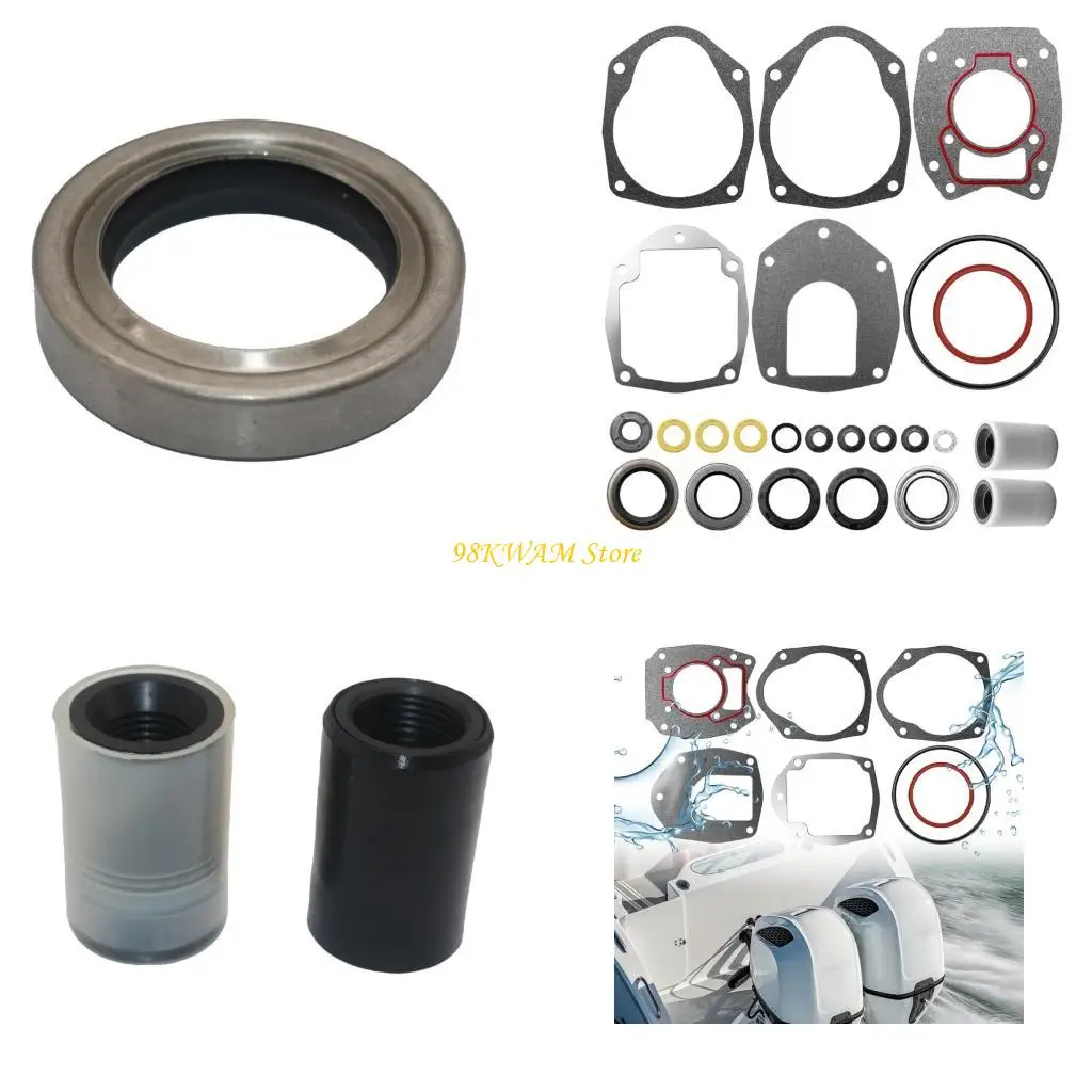

Marine Lower Unit Seal Gearcase Gasket and Oil Seal Set for Repair 68UF
