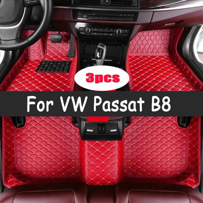 

Автомобильные коврики для VW Volkswagen Passat B8 GT 2015 ~ 2022 Прочные коврики Защитные ковры Роскошный кожаный коврик Автомобильные аксессуары 2016