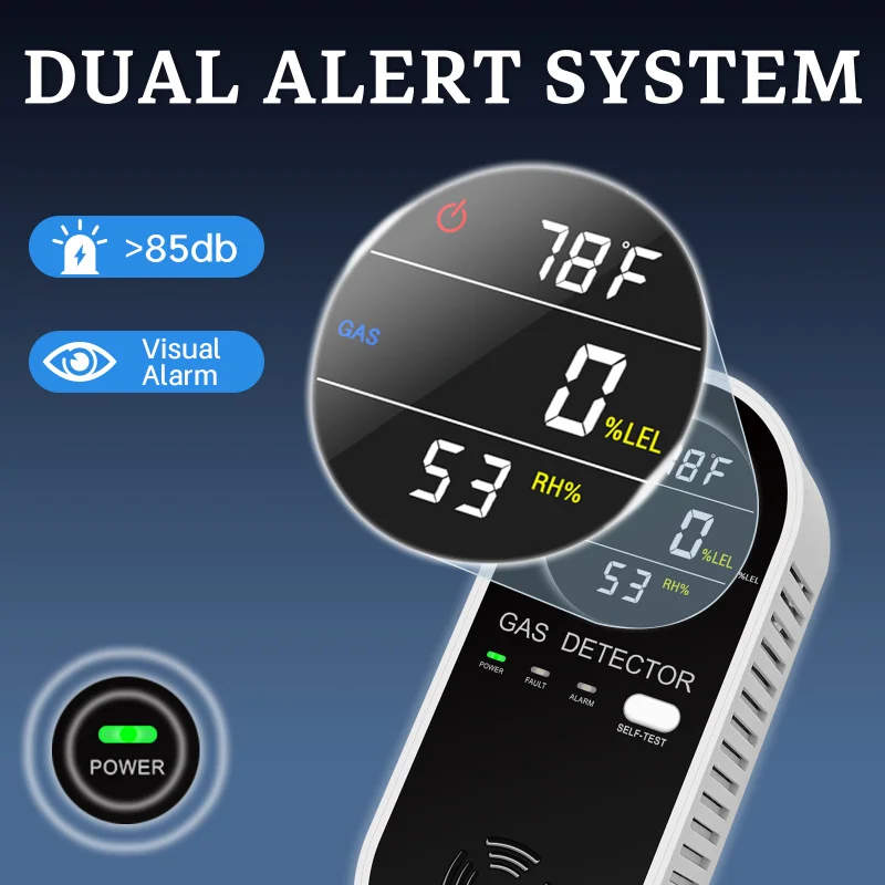 

Многофункциональный газоанализатор 3-в-1 с функцией оповещения о температуре, влажности и газе: Xiaoming — продукт для трансграничной электронной коммерции