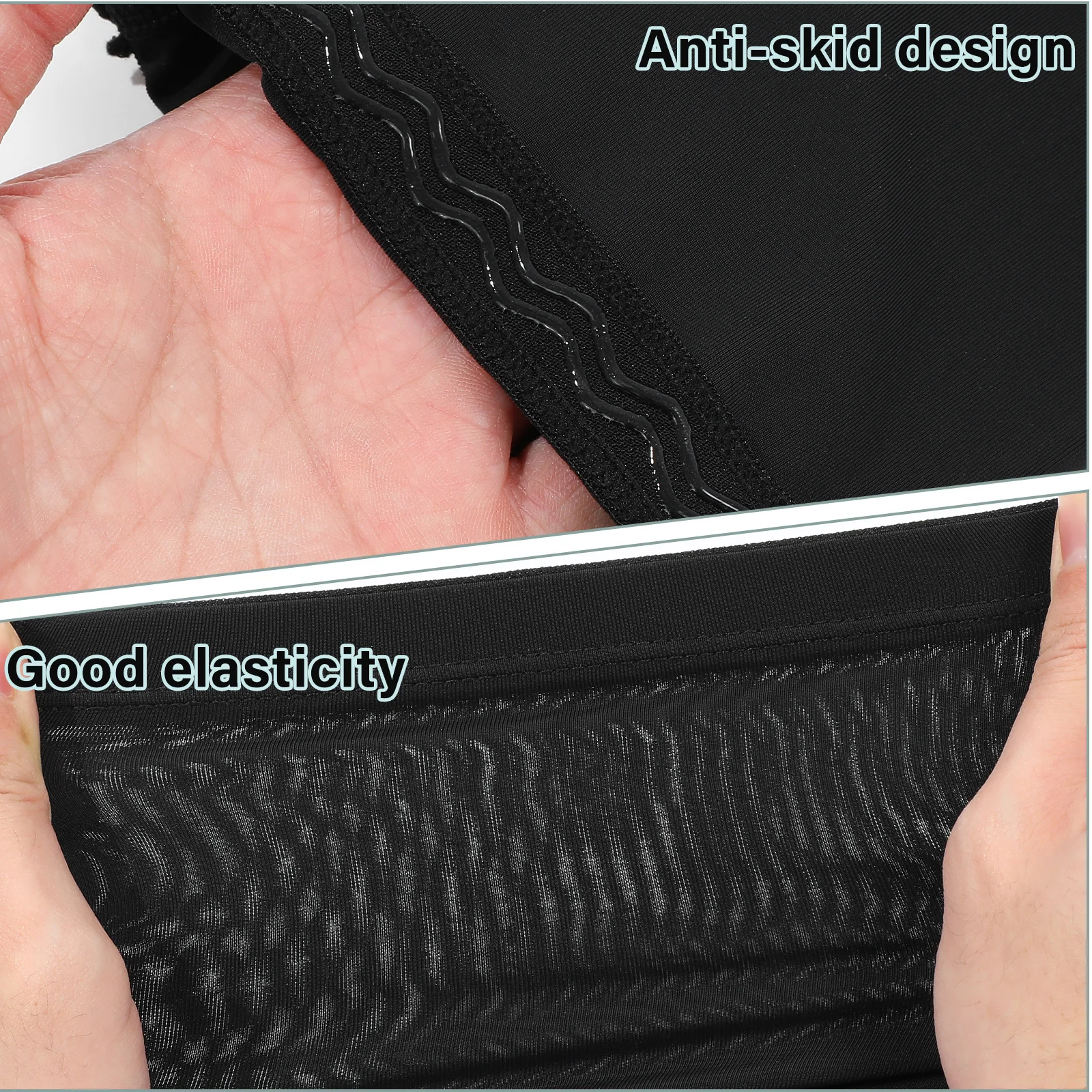 

3 Pairs Ice Silk Arm Sleeves Cooling Forearm Sleeves for Men Sun Protection Covers for Outdoor Sports Driving Fishing