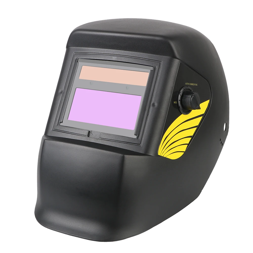 True Color Lens Welding Helmet For Arc Weld Grind Cut Welding Mask Welder Mask Large View Auto Darkening Solar Power