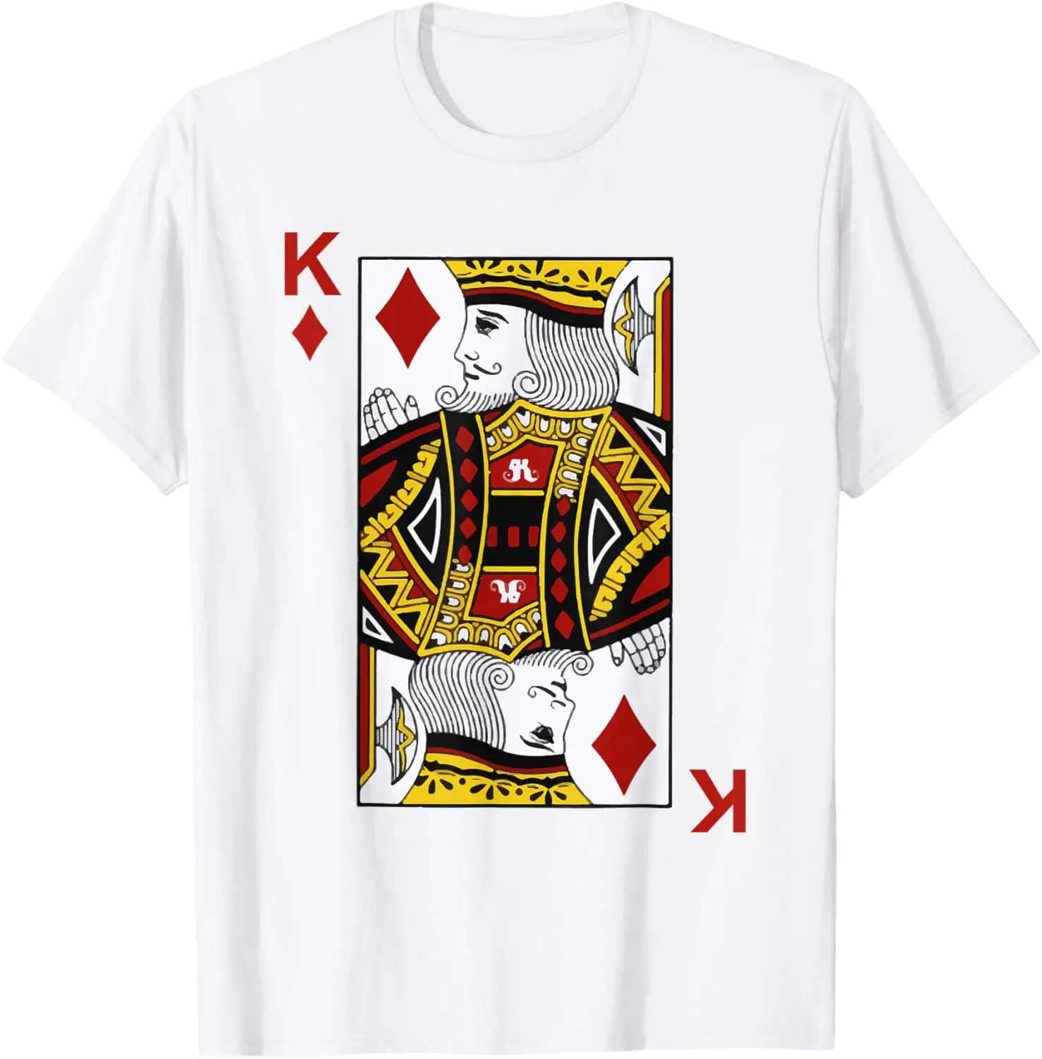 King of Diamond Tshirt Blackjack Cards Poker 21 K Tee shirt