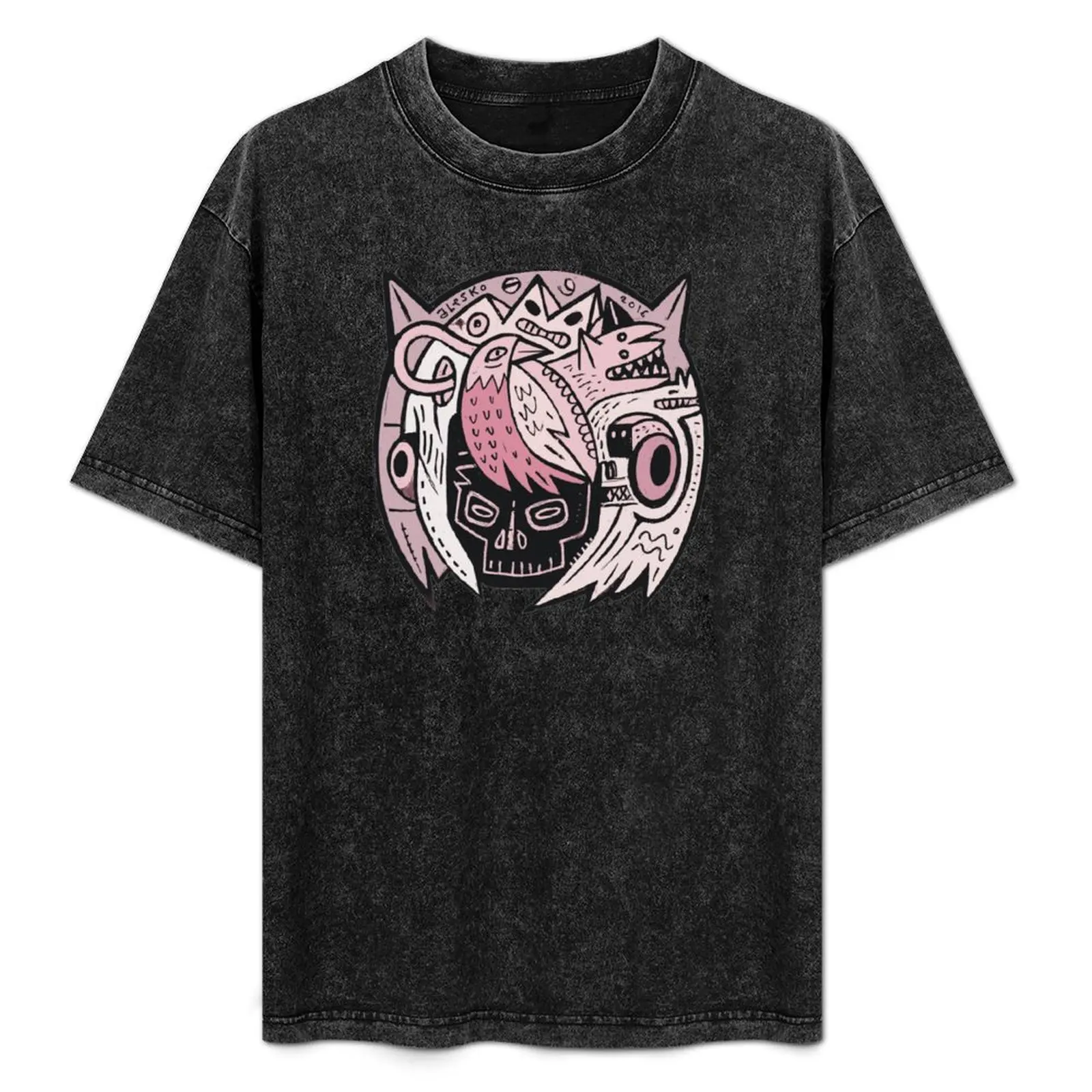 

Bubble Head - pink T-Shirt Fashion Graphic Tee for Men