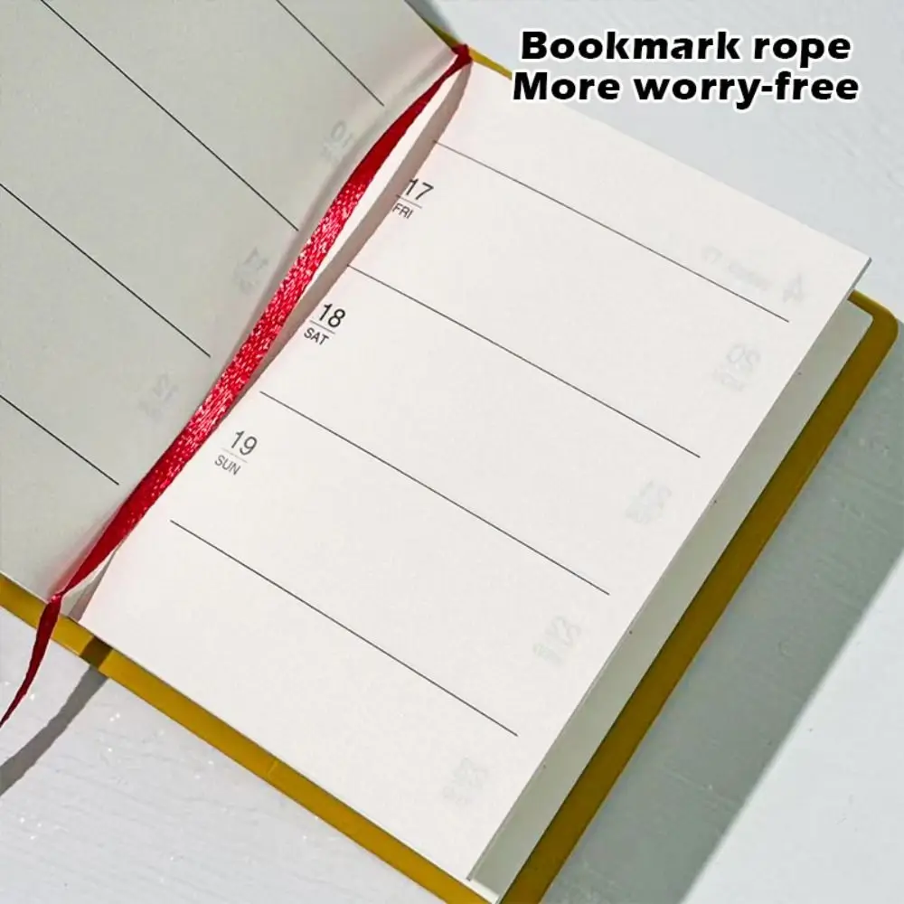 Multi Functional PU Leather A7 Notebook Portable To Do List 2026 Schedule Book Daily Planner Gift