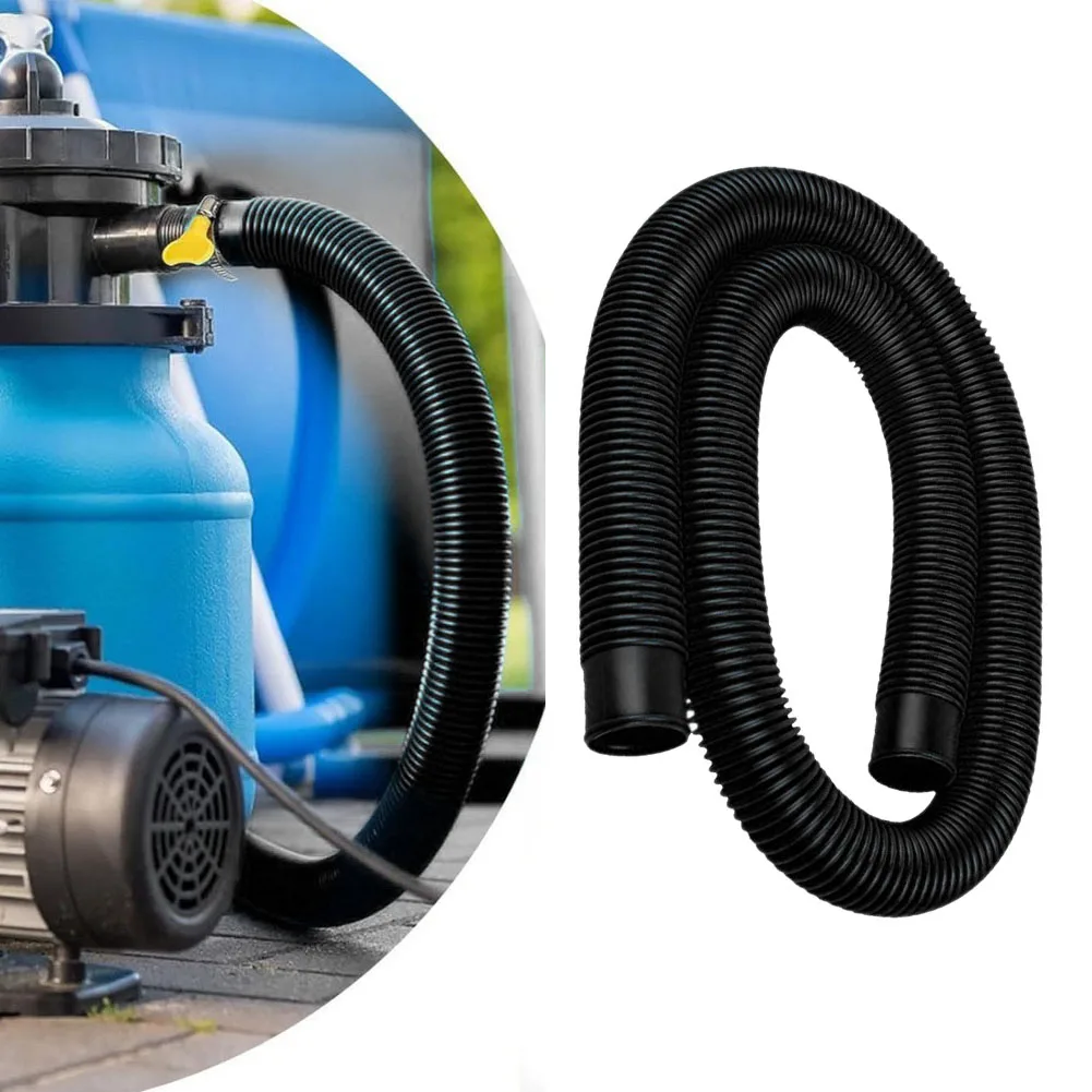 Pool Filtration Hose Swimming Pool Hose Black Easy Install Pool Pump Hose Pool Pump Hose Sleek Black Finish 38mm Inner Diameter