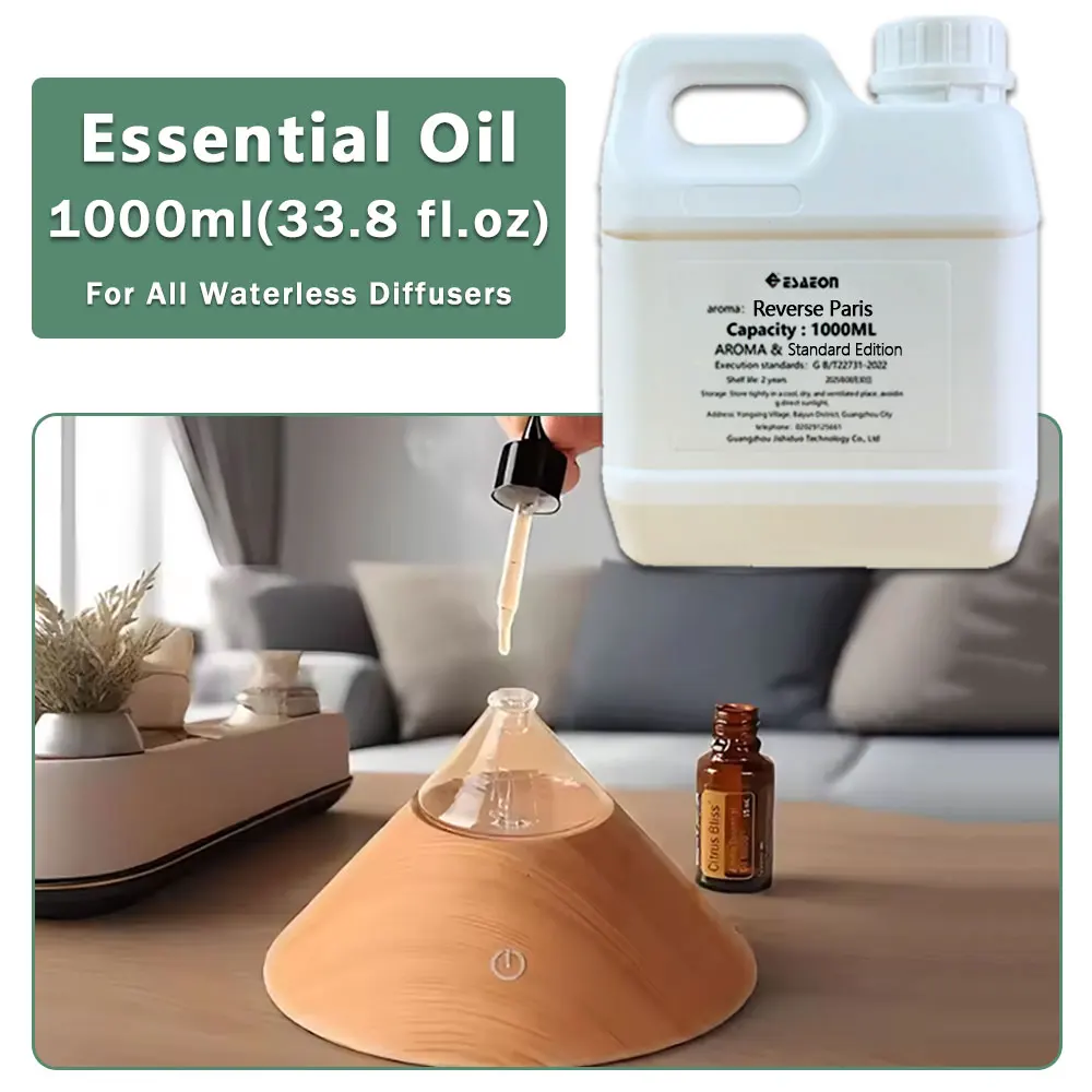 ESAEON Essential Oil For All Waterless Aromatherapy Machines,Hotel Aroma Machine Oil, Reverse Paris, Hilton - 1000ML(33.8 fl.oz)