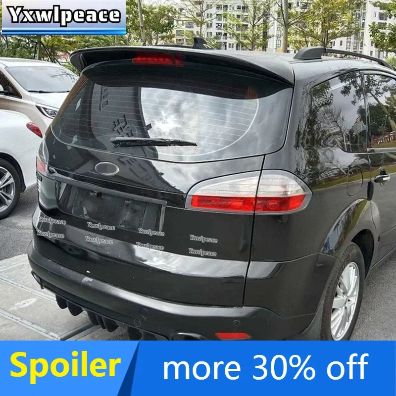 

For Ford S-max Smax 2006 2007 2008 2009 2010 2011 2012 2013 High Quality ABS Material Car Rear Roof Spoiler Trunk Lip Wing