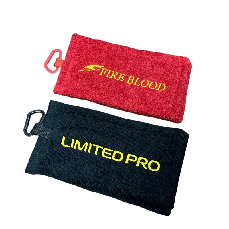 

1 шт. SM FIREBLOOD Рыболовное полотенце с пряжкой, удобное для вытирания рук, утолщенное, впитывающее, AC060P