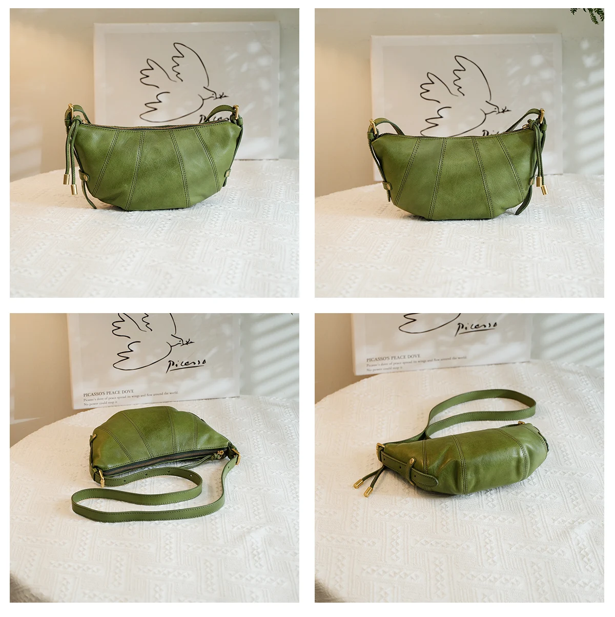 Organizzatori designer fatti a mano in vera pelle cuciture borsa a tracolla per ragazze borsa a tracolla da donna in pelle di mucca leggera per feste quotidiane