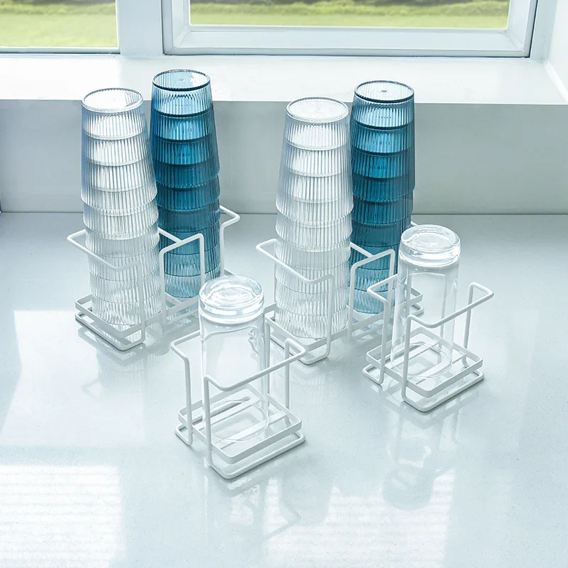 

Чистый красный, хит продаж, железный художественный домашний держатель для чашки, настольный бар для воды, многофункциональная стойка для хранения бумажных стаканчиков, простая и практичная