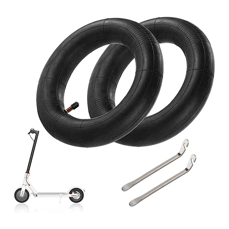 2Pcs For Xiaomi M365 8 1/2 Inner Tube, Electric Scooter Tires 8.5 Inch Wheel With 2 Tire Changers, Reinforced Valve