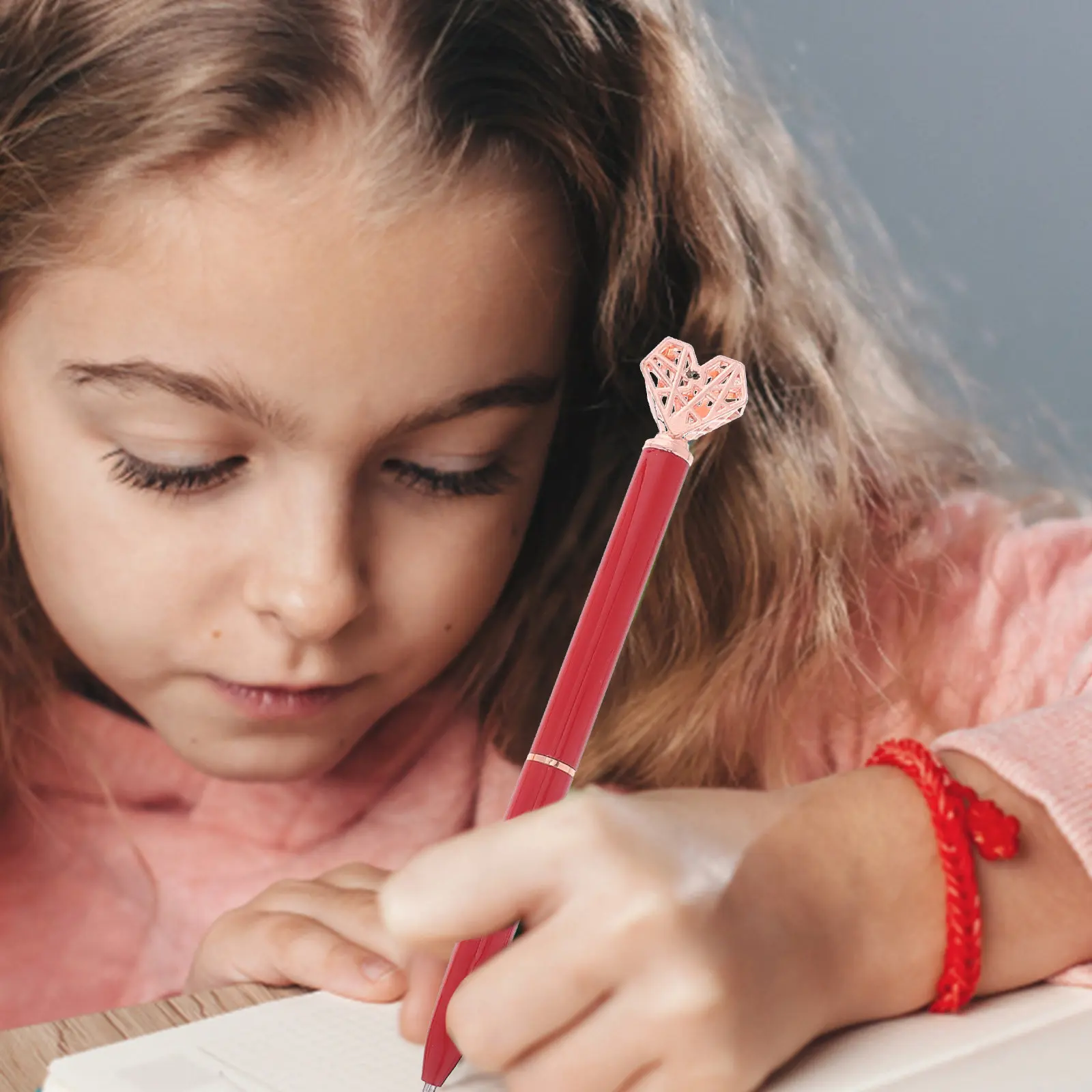 

5 шт. очаровательных шариковых ручек в форме сердца, металлический корпус премиум-класса, ручка для плавного письма, для учебы, заметок, журналов, открыток ручной работы, рисования