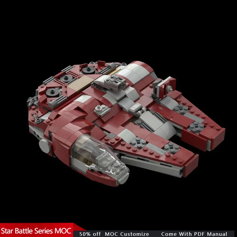 454 PCS Star Battle Falcon - 75362 alternativa MOC Personalizza blocchi modulari Design creativo Bambini Regali giocattolo per le vacanze fai da te