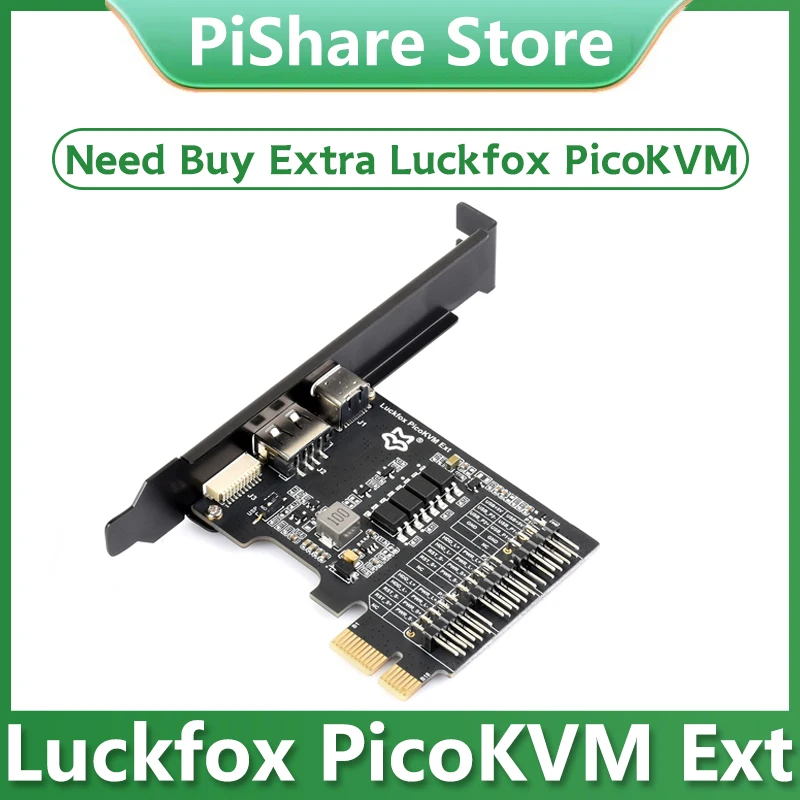 Luckfox PicoKVM Ext PCIe Expansion Board PCIe USB Ports remote power management For Luckfox PicoKVM