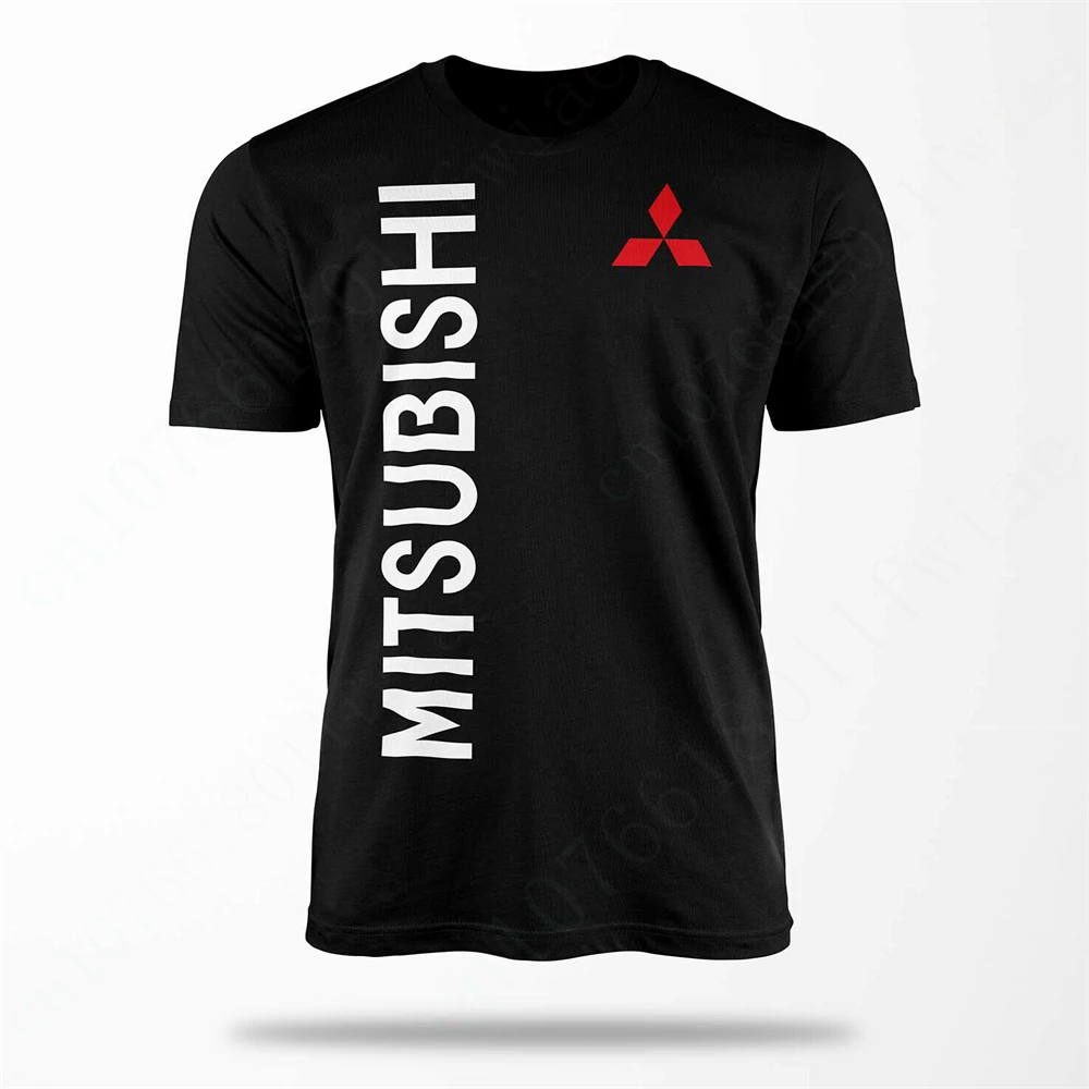 Mitsubishi-camisetas de Anime Unisex, ropa de secado rápido, Top de manga corta, camiseta informal para hombres y mujeres, camiseta de gran tamaño Harajuku