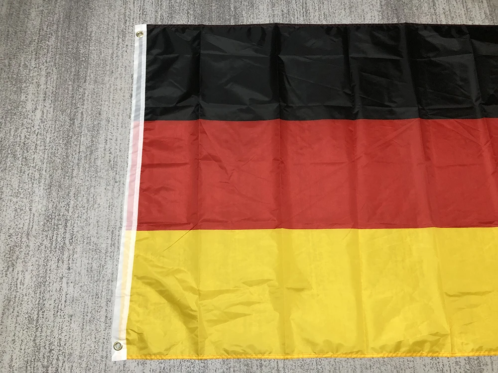 Germany flag 90X150CM 3x5fts high quality Polyester hanging de deu german Deutschland flag German flag for home decoration