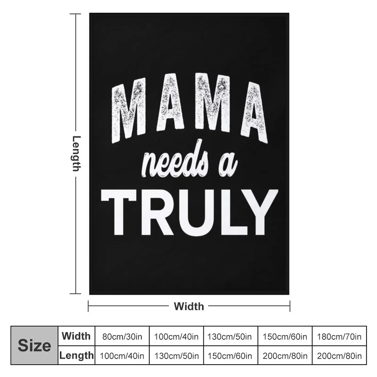 mama need a truly ; truly seltzer Throw Blanket Plush Picnic Luxury Blankets