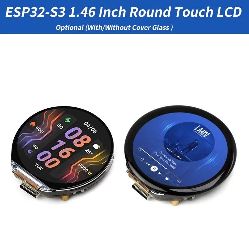 

ESP32-S3 1.46inch Round LCD DeepSeek AI Voice Chat Display QMI8658 / MIC / / MP3 Audio XiaoZhi