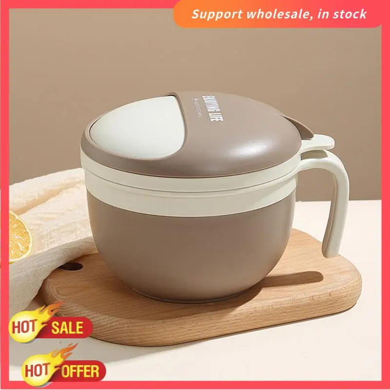 RISE-cuenco de fideos instantáneos con aislamiento relleno de agua dividido, fiambrera para estudiantes, fiambrera para llevar trabajadores de oficina